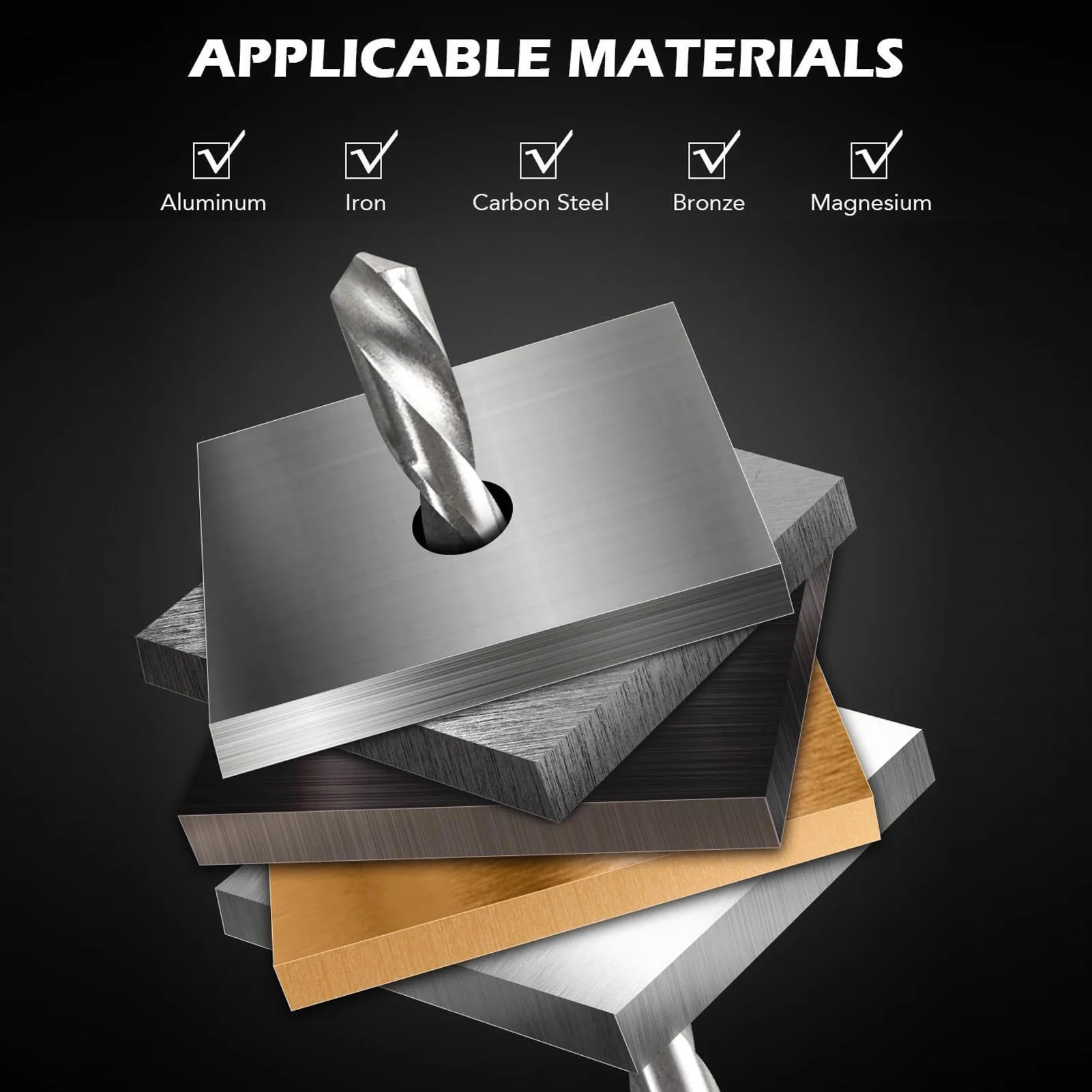 미터법 나사 수리 키트 HSS 드릴 비트 나사 인서트 탭 M5 M6 M8 M10 나사 수리 액세서리 나사 수리 키트