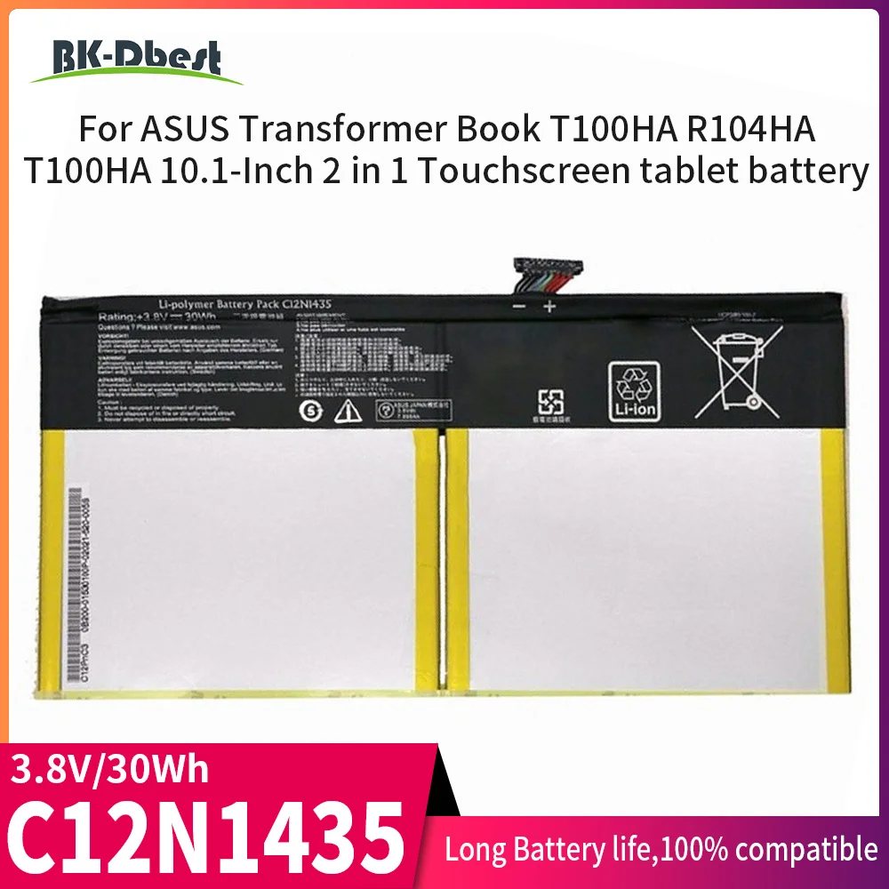 BK-Dbest Factory Direct Supply C12N1435 Laptop Battery for ASUS Transformer Book T100HA R104HA T100HA 10.1-Inch 2 in 1