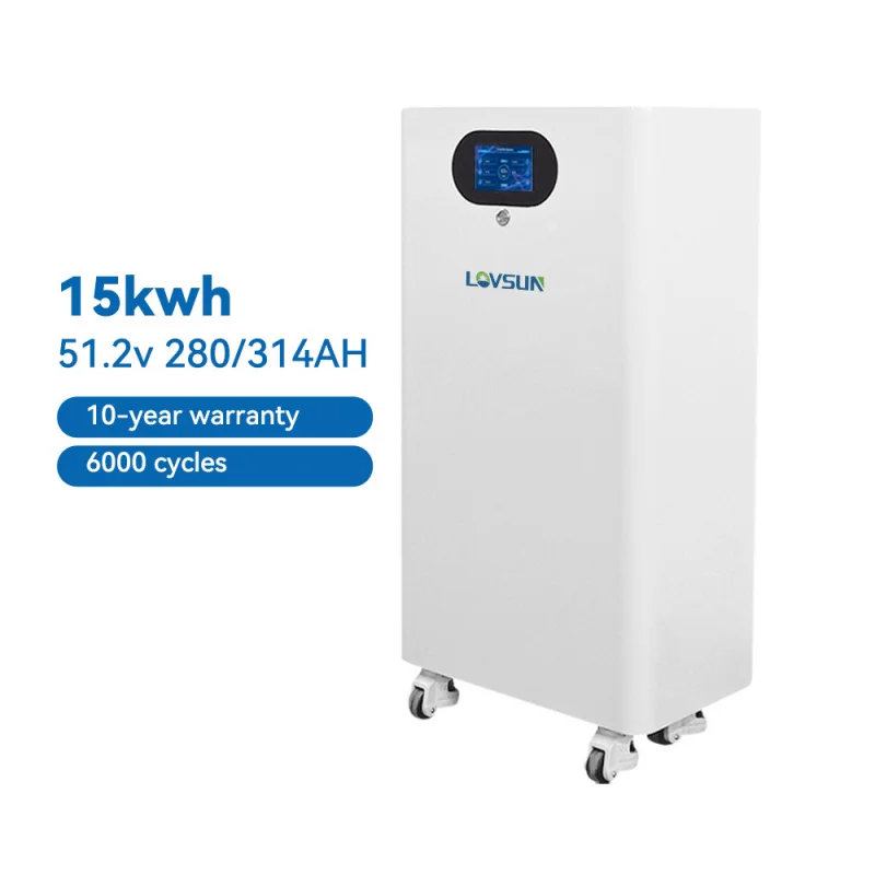 แบตเตอรี่ลิเธียมไอออนฟอสเฟต (LiFePO4) แบบตั้งพื้น อายุการใช้งานยาวนาน 51.2V 300Ah 400Ah ความจุ 15Kwh 20Kwh