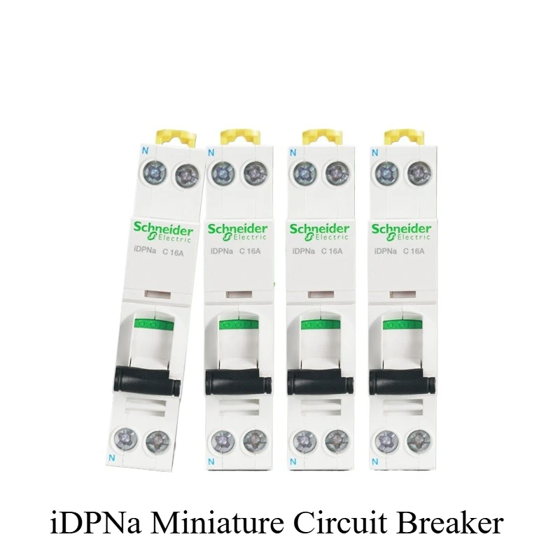 Schneider IDPNa 1P+N Double Terminal Circuit Breaker 6-40A Dual Input/Output DIN Rail New Original Save Space