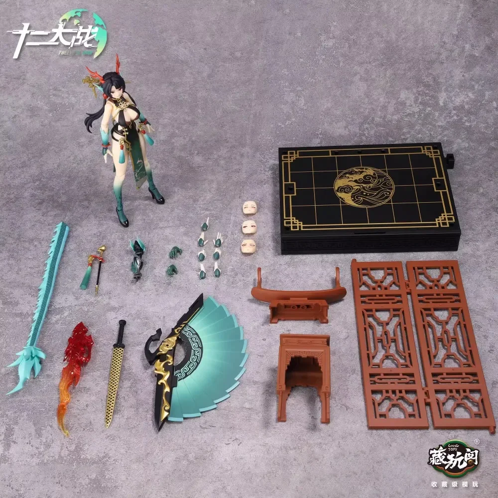 [AUF LAGER] 1/12 CANG TOYS Actionfiguren Twelve's War Zodiac Loong 16 cm Anime Figuren Chinesischen Stil Anime Modell Sammlung Spielzeug