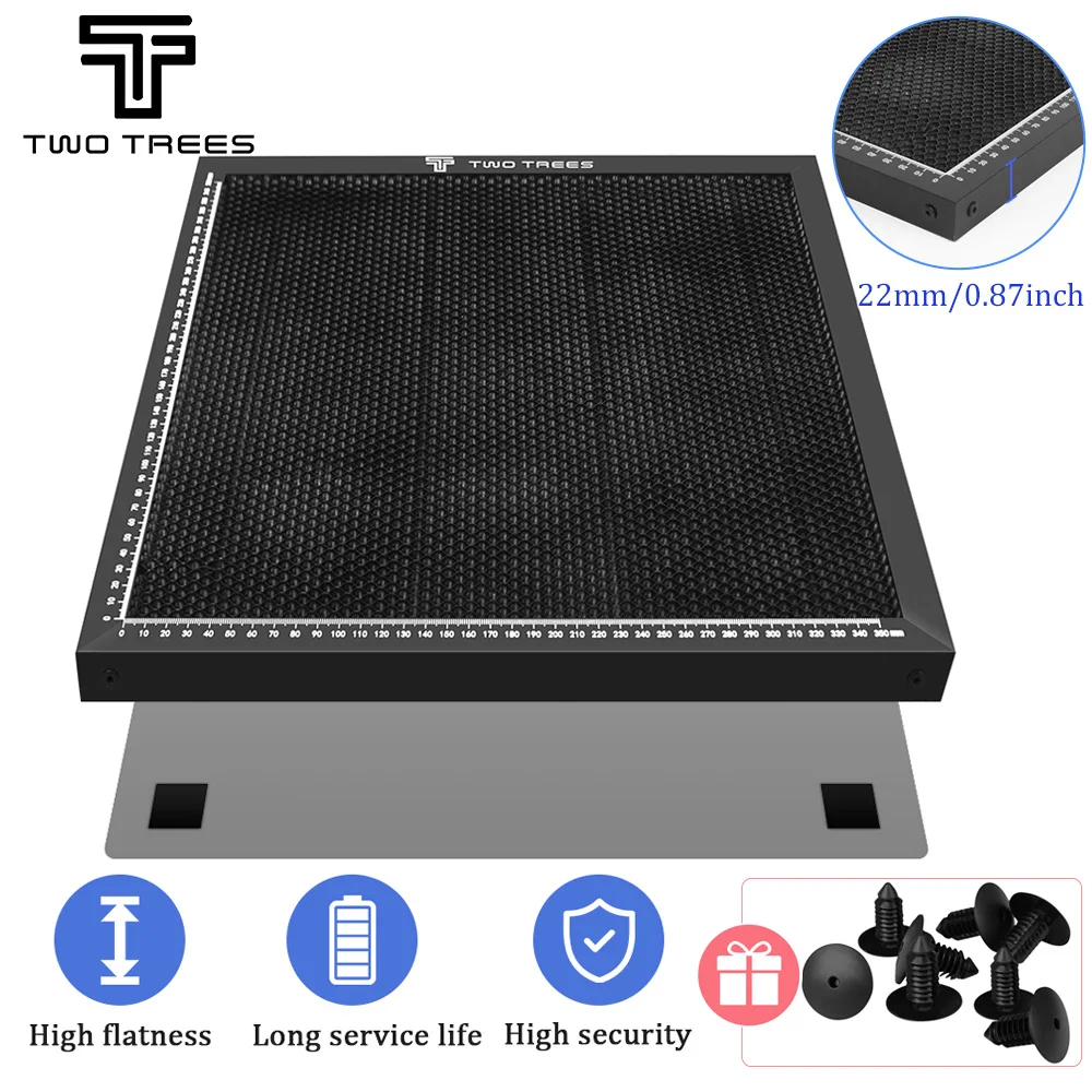 Table de travail en accent d'abeille pour machine de découpe CO2, pièces d'équipement laser, graveur laser, pièces CNC, entrepôt dans l'UE, 400x400mm, 430x400mm