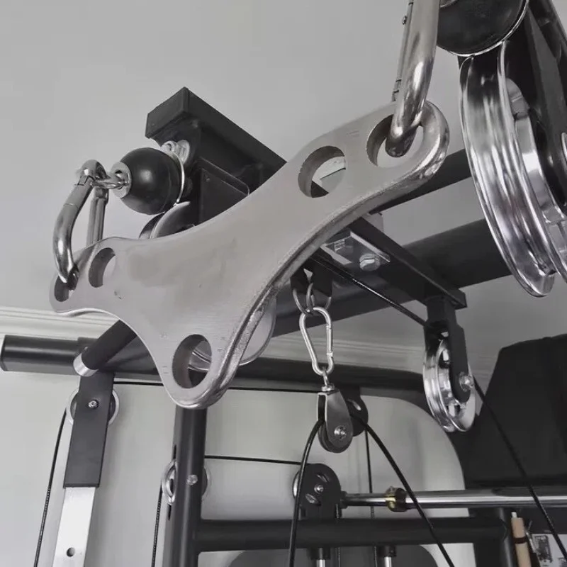 Edelstahl-Adapterplatte mit doppelter bis einzelner Riemenscheibe für Kabelmaschine Lat Pulldown Trizeps Pushdown Gym Trainingsgeräte – Detail 6
