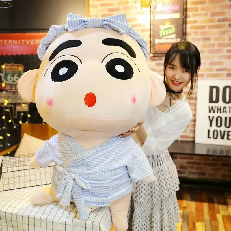 75CM Big Size Crayon Shin-chan Speelgoed Cartoon Anime Karakter Woondecoratie Ornamenten Jongens en Meisjes Vakantiecadeau Collectie