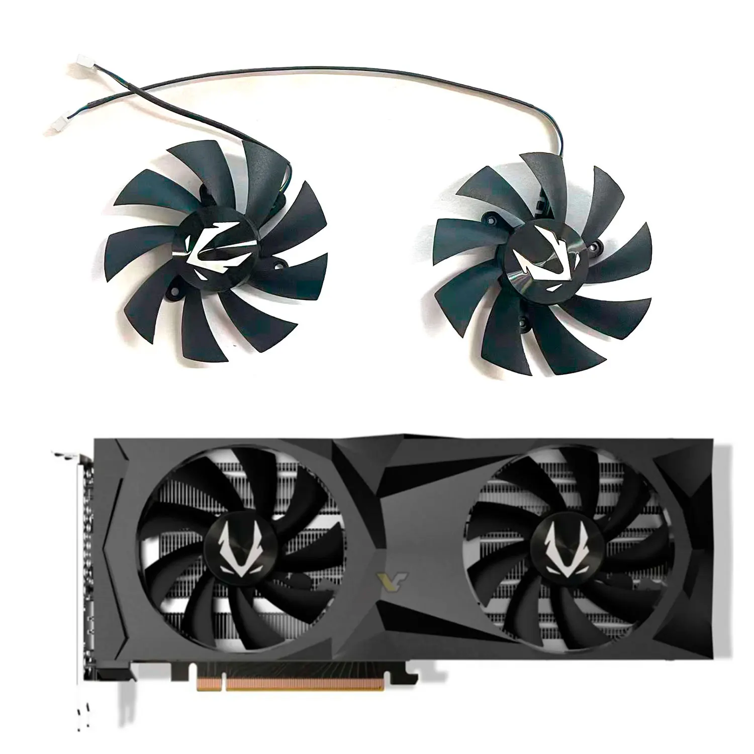 

2PCS GA92S2U DC 12V 0.46A 85MM 4PIN RTX2070 GPU Cooler for Zotac RTX2060S 2070 2070S 2080 AMP Graphics Card Cooling Fan