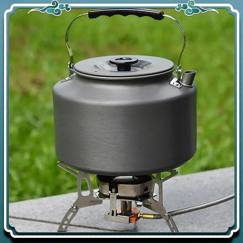 

Reliable 2X Camping Kettle 2.0L Open Campfire Coffee Tea Pot Fast Heating Outdoor Gear Great For Boiling Water Ultralight