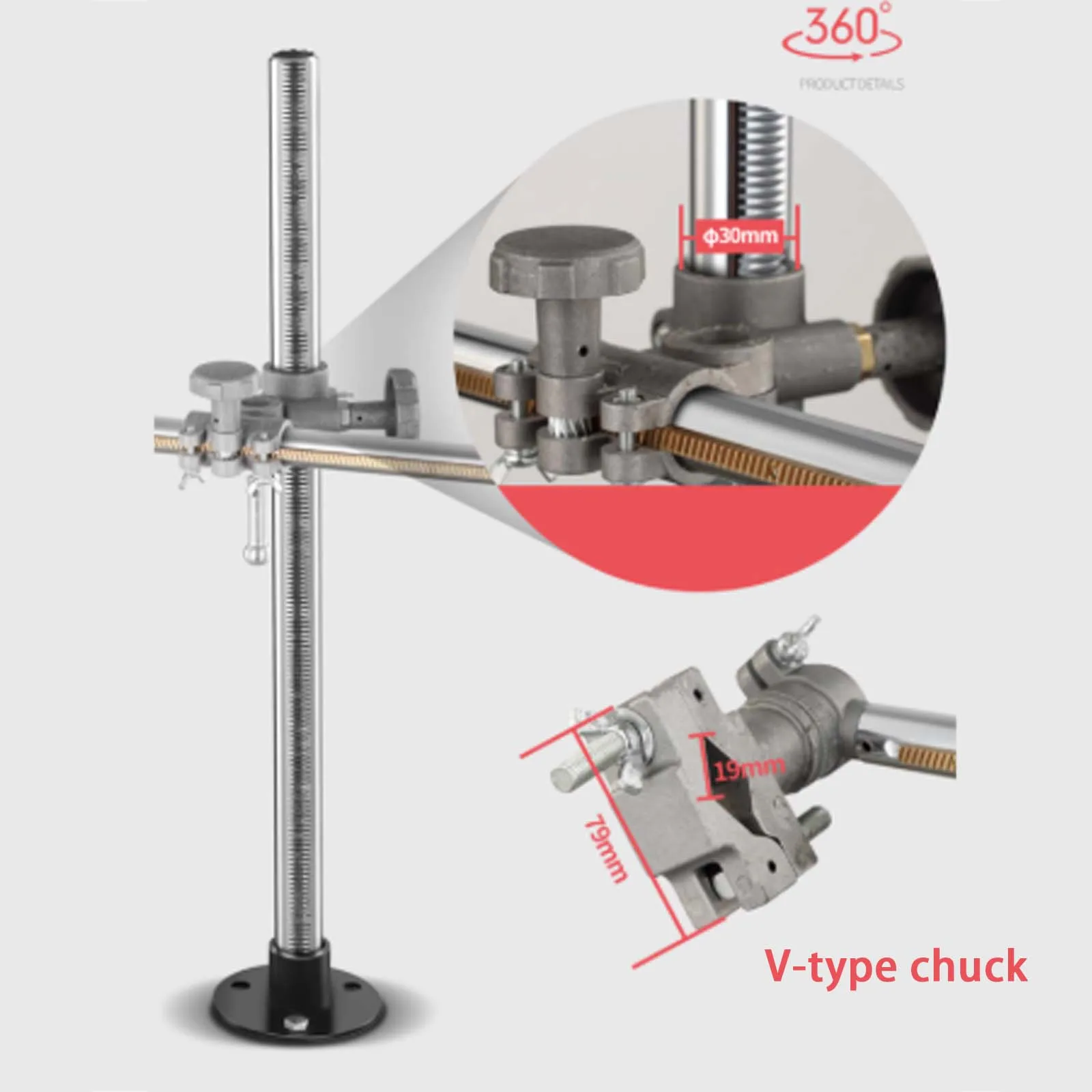 Argon Arc Automatic Welding Bracket, MIG TIG Plasma Torch Gun Clamp Two-Protection Welding Positioner Fixed Adjustment Holder