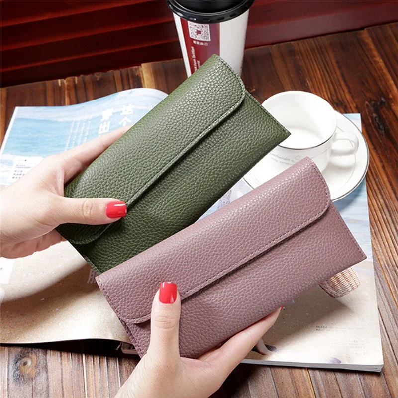 Portable Ins Phone Bags Rectangle PU Leather Phone Bag Birthday Gifts Card Holder Women Wallets Coin Purse Purse Wallets