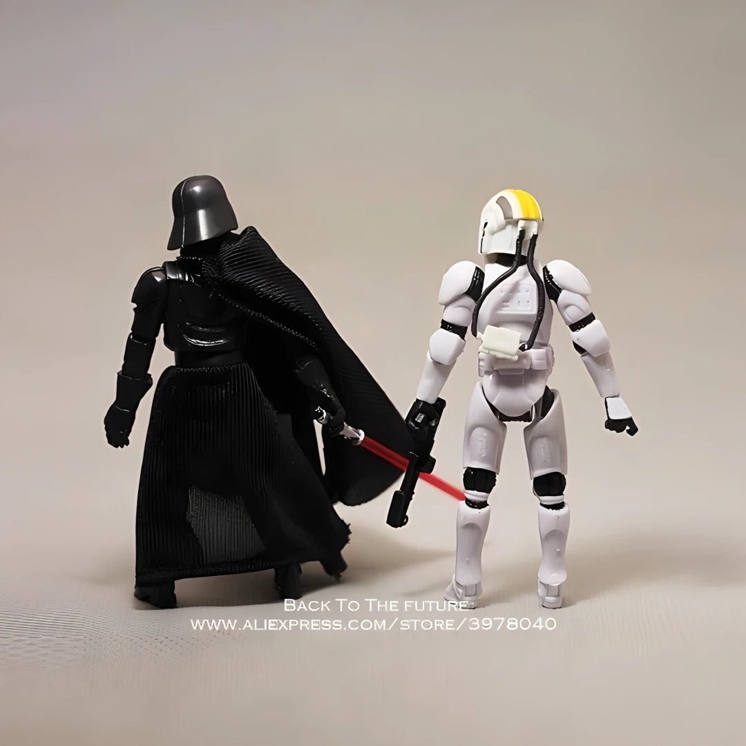 Hasbro Star Wars Movie Darth Vader Dark Trooper 10cm Anime Action Figure Collection Mini Doll Toys Model For Children Gift