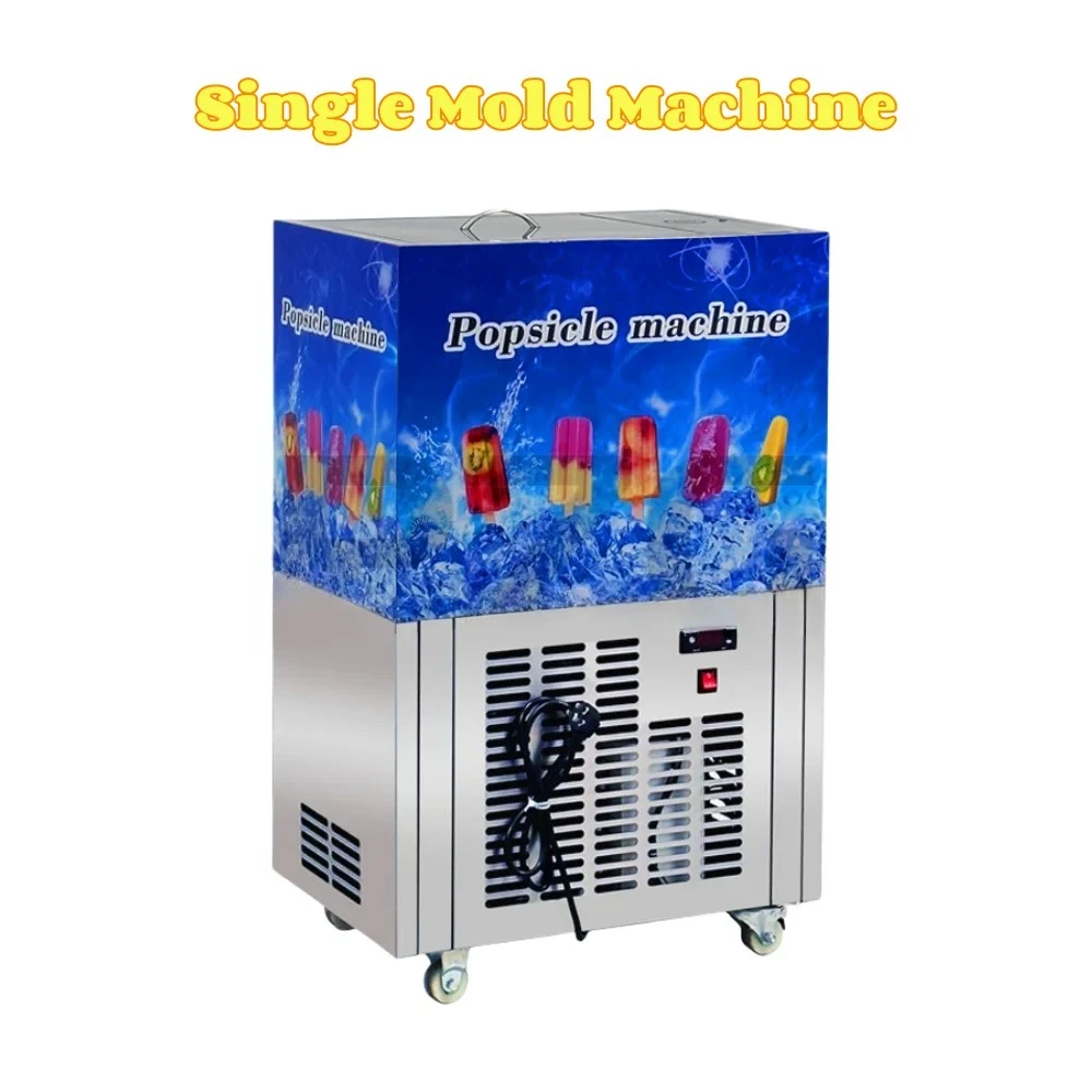 Commercial Fully Automatic Popsicle Ice Cream Making Machine Single Double Molds Optional Cold Dessert Processing Equipment