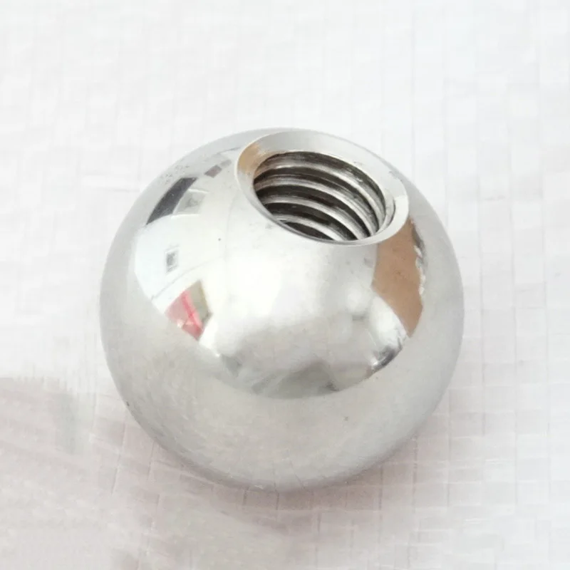 OD 5-60mm Threaded Half Hole Balls 304 Stainless Steel Drilling Ball Blind Hole Metric Female Thread M2 M2.5 M3 M4 M5 M6M8M10M12