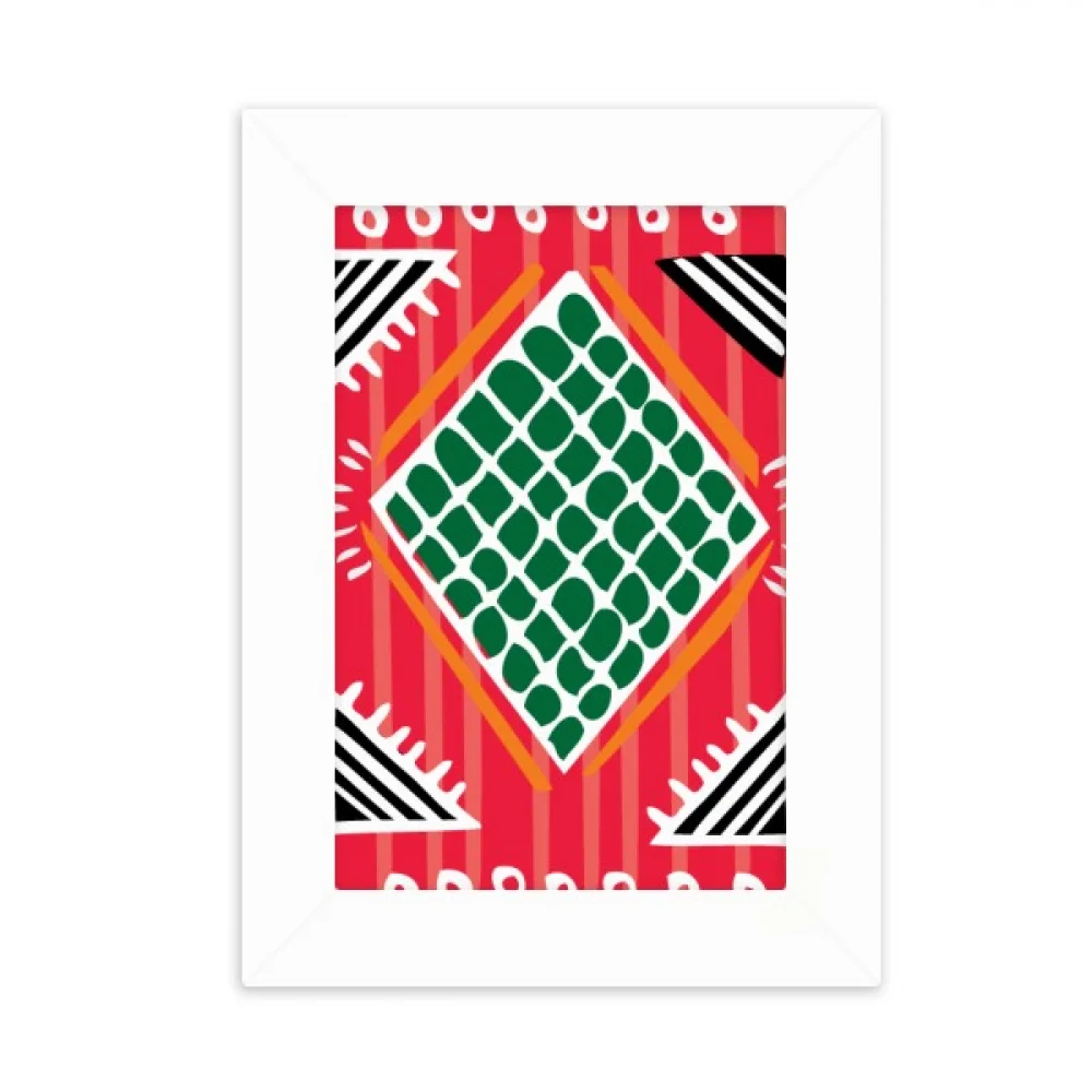 Red Green Line Mexico Totems Ancient Civilization Desktop Photo Frame Picture Display Decoration Art Painting