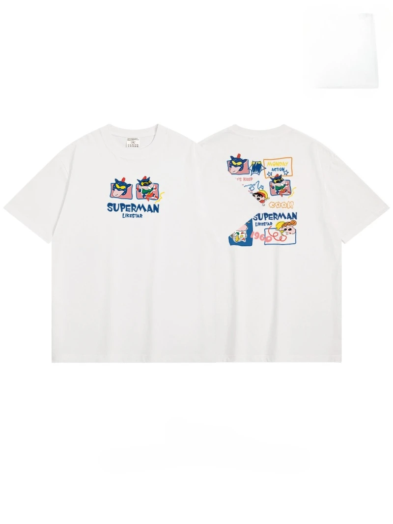 

Футболка Miniso Crayon Shin-chan для мужчин и женщин Satou Mutta Nini Tooru Bochan, новинка, футболки, размер одежды, топ