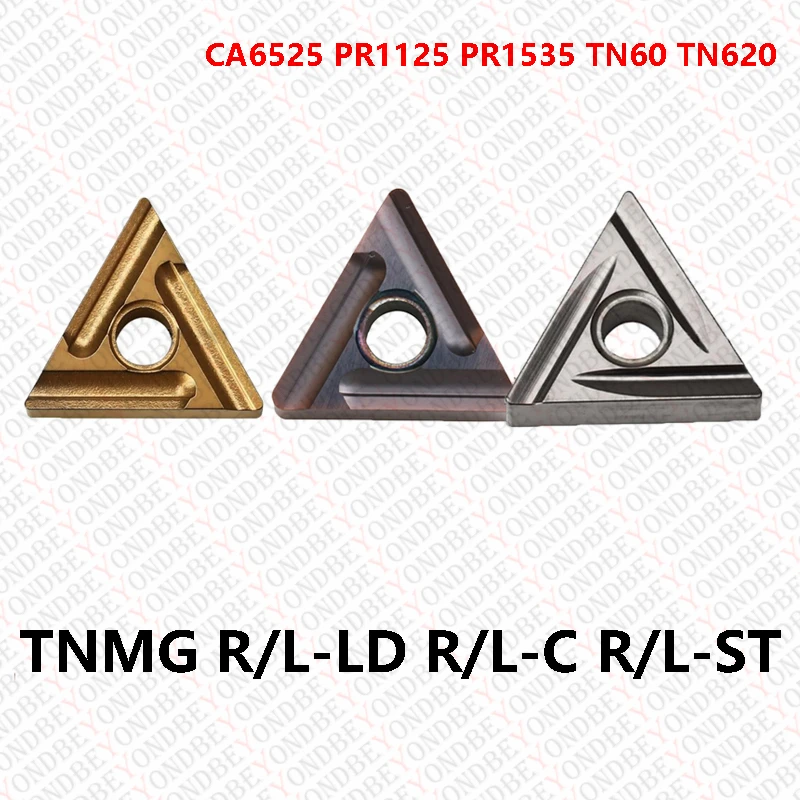 Original TNMG160402 TNMG160404 TNMG160408 R L-LD-C-ST PR1535 TN60 TN620 CA6525 Carbide Inserts PR1125 TNMG1604 CNC Cutter Tools