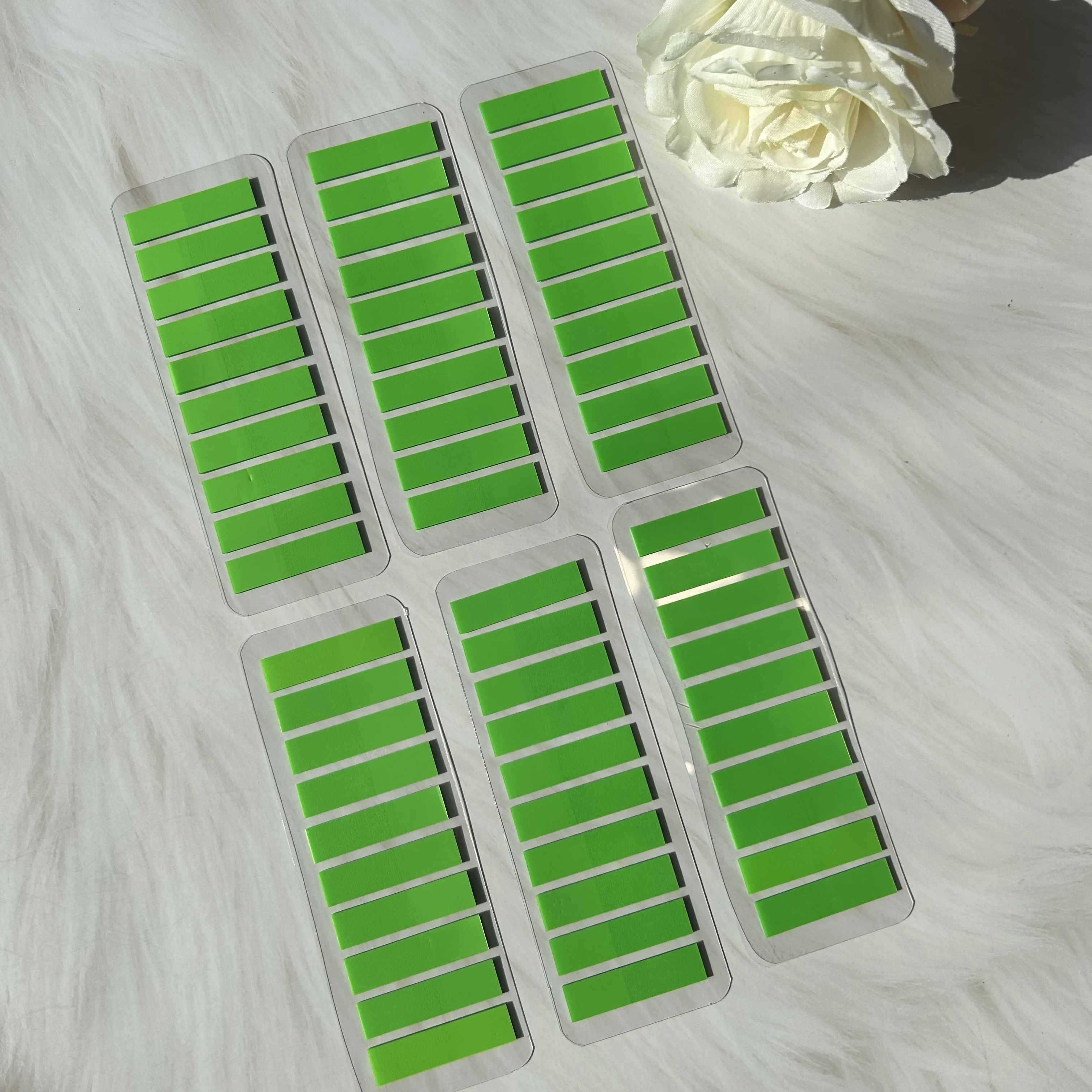 

1200 Sheets Transparent Sticky Note Pads, Creative Index Tabs Page Markers for Books, Office School Stationery Self-Adhesive