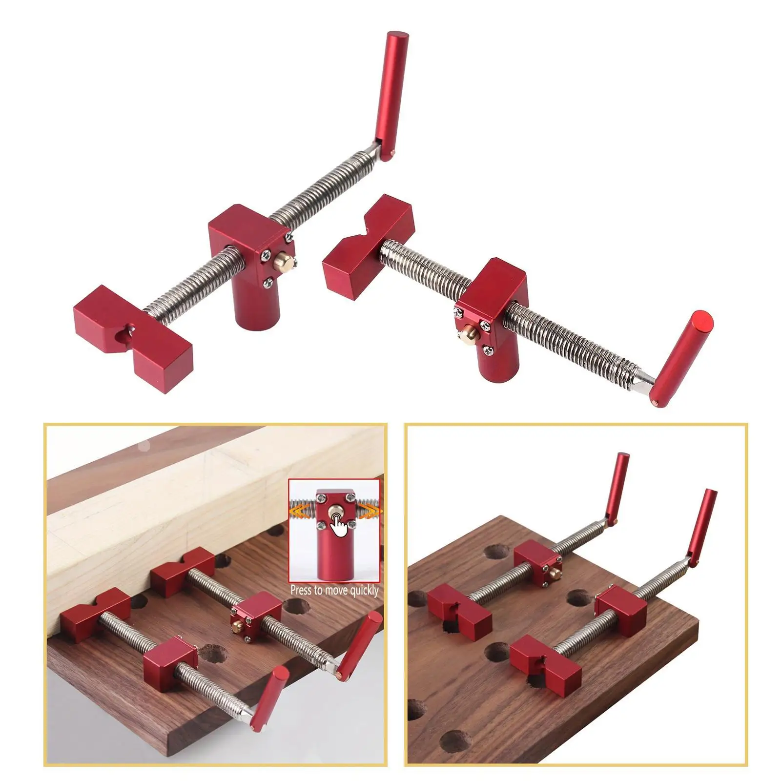 Metal Woodworking Table Clamp Adjustable Desktop Clip Quick Release Fast Fixing Vise Tool for Carpentry Cutting Grooving