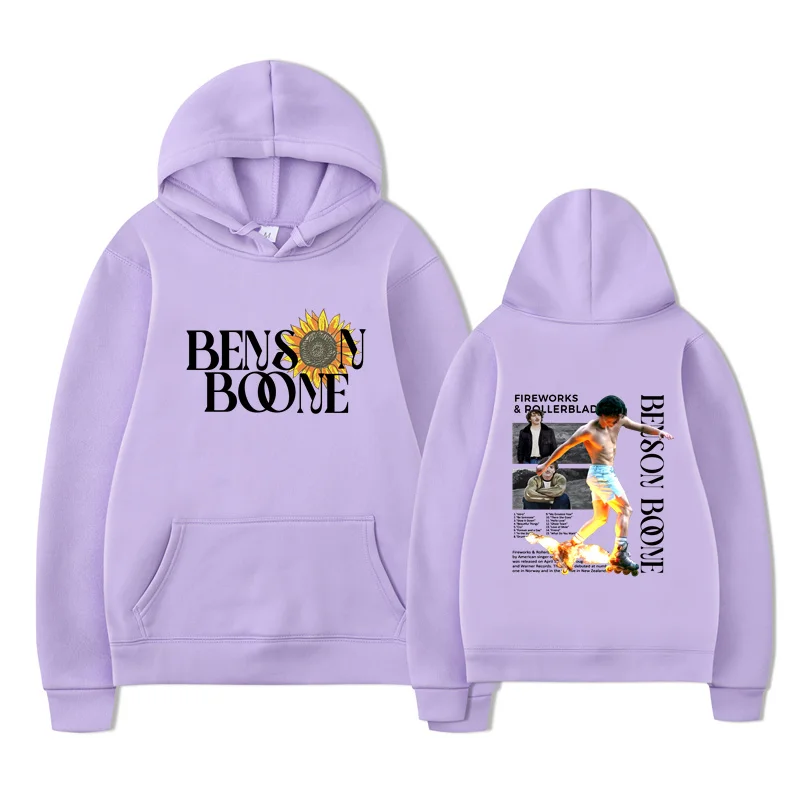 Hot Fireworks & Rollerblades Benson Boone 2024 Tour Pullover Hoodie Fireworks & Rollerblades Men Hoodies