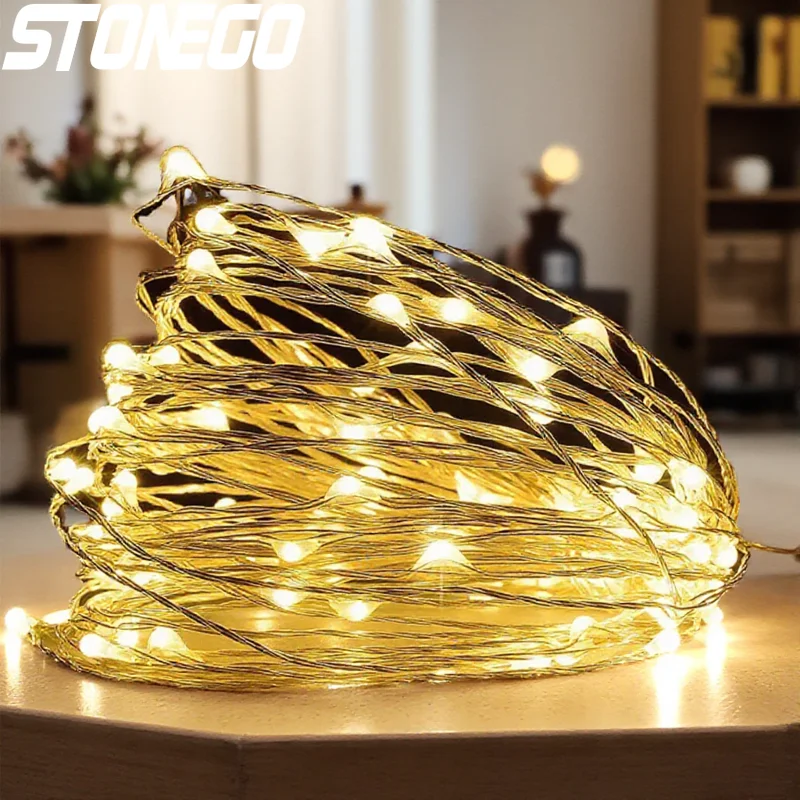 

USB Powered LED Fairy String Lights 2/5/10/20M Flexible Copper Wire Starry Decorative Lights for Home Garden Party