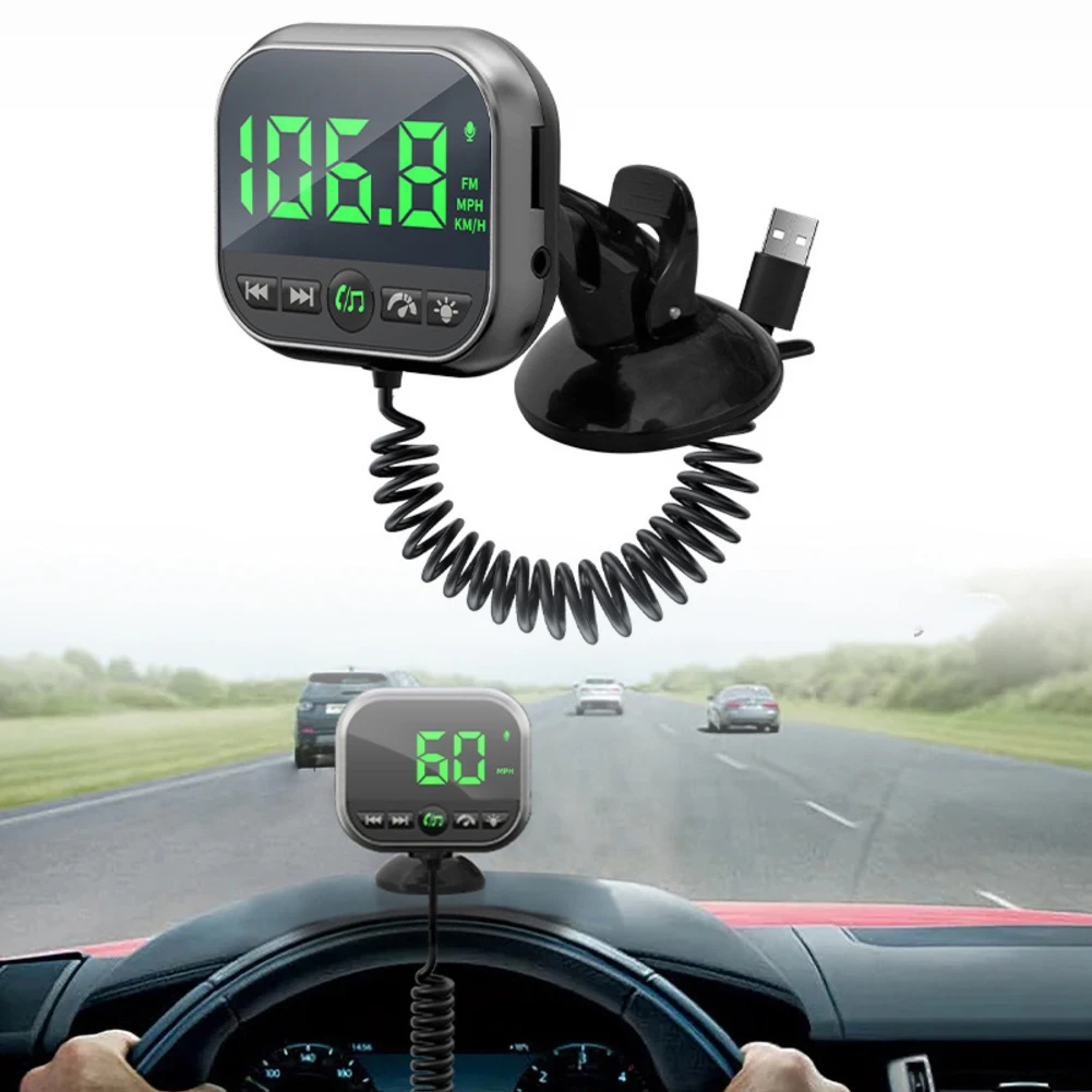 

Автомобильный проекционный дисплей, электронный спидометр, автомобильный HUD-плеер, быстрая зарядка, FM-радио высокой четкости