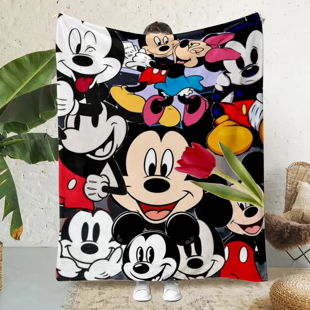 

Cute Cartoon Mickeys mouse Printed Blanket Picnic Blankets Warm Blanket Soft and Comfortable Blanket Home Travel Birthday Gift