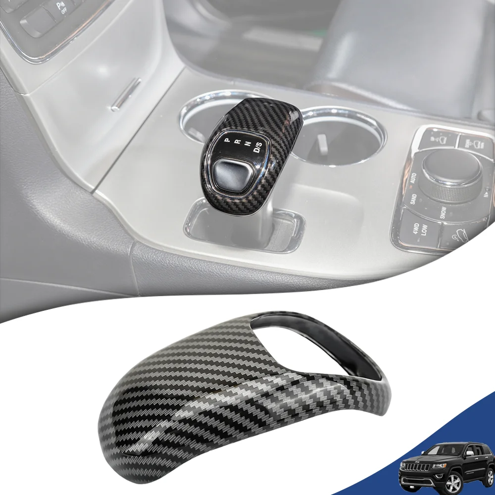 Cubierta decorativa para cabeza de palanca de cambio de marchas de coche, accesorios interiores para Jeep Grand Cherokee 2014 2015 Chrysler 300C 2012 2013 2014