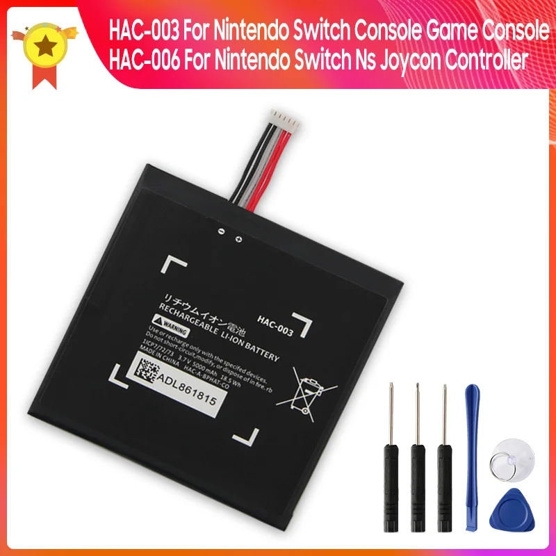 HAC-006 Host Battery HAC-003 5000mA Handle battery For Nintendo Switch Joycon Controller NS Console Replacement Batteries 525mA