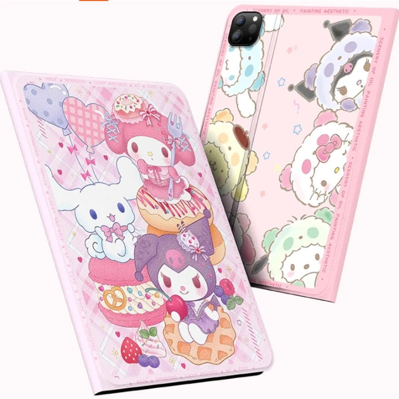 

Kuromi для iPad Чехол ipad 9/10/11 A16 11 дюймов Чехол для планшета Air3 4 5 10,9 дюйма M2 M3 Pro 3 4 5 6 M4 12,9 дюйма 13 дюймов Mini A17 Защитный чехол