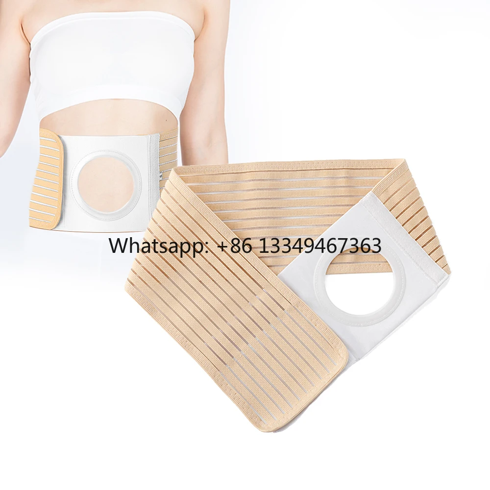 

Best price Elastic Abdominal Hernia Belt Breathable Adjustable Colostomy Ostomy Belt Medical Ostomy Support Belts with 3.15" Hol
