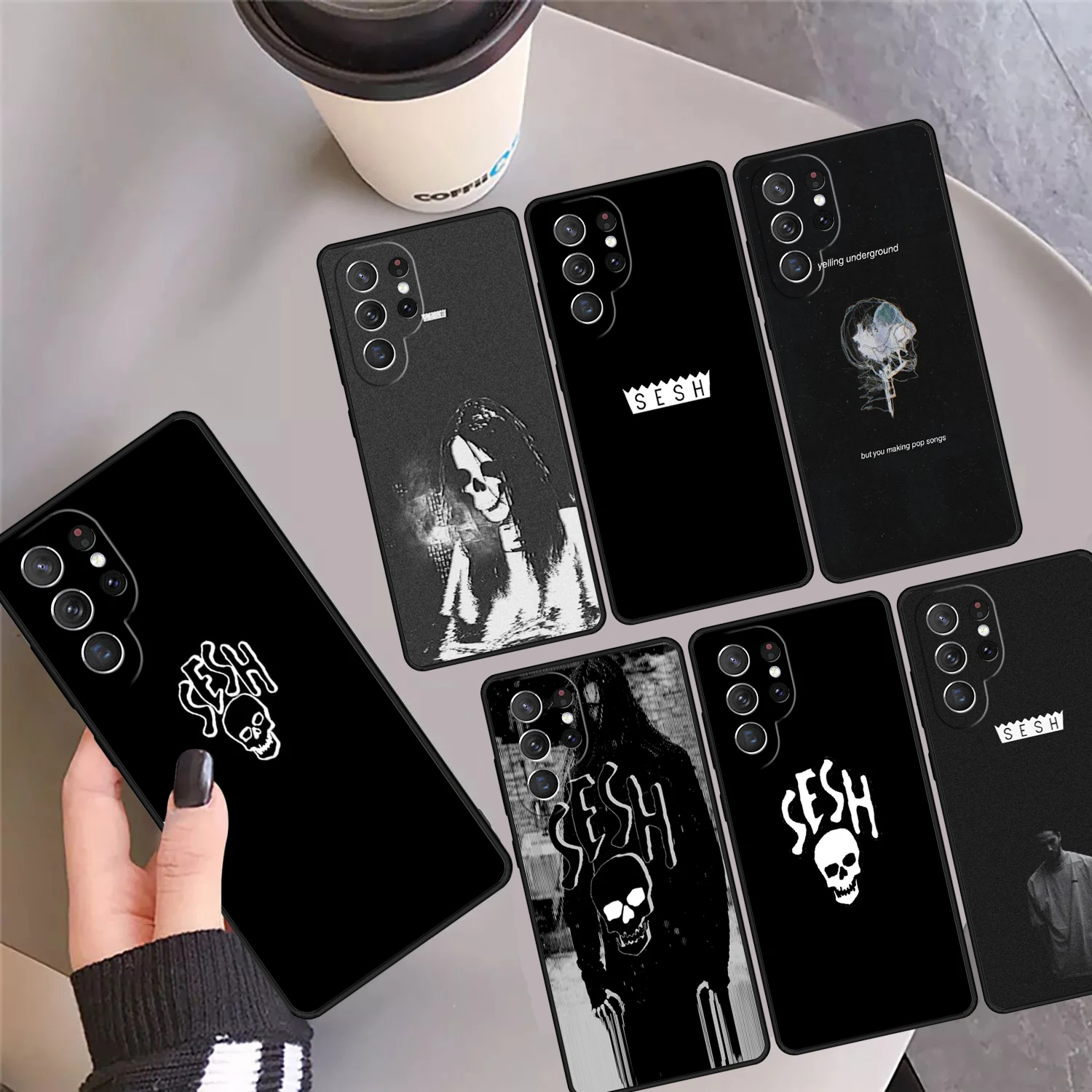 Bones Rapper Sesh Phone Case Cover Coque For Samsung Galaxy S24 Ultra 23 S22 Plus S21 FE S20 S8 S9 S10 Note 10 Pro Note 20 Ultra