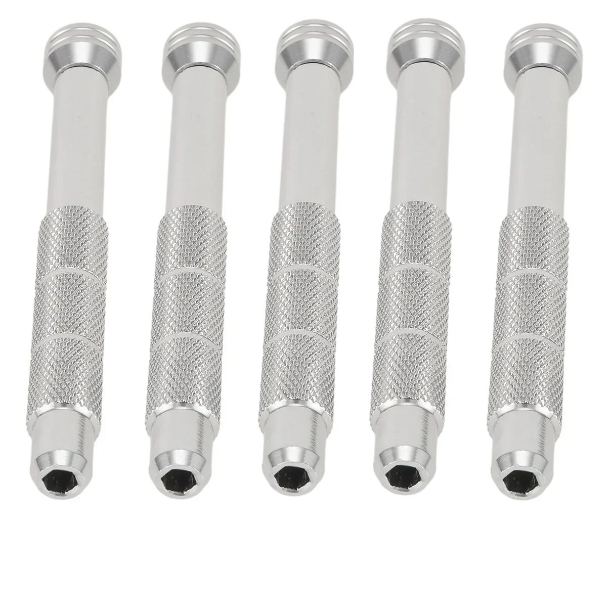 5pcs Precision Screwdriver Handle Holder With Magnetized Base Repair Tool For 4mm Hex Hexagon Bayonet Bit Extension Rods