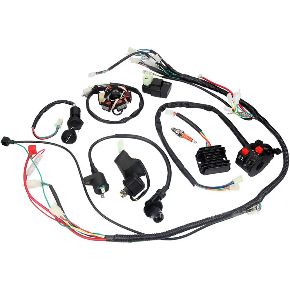 Wiring Harness CDI Coil For GY6 150cc ATV Quad Buggy Go kart Ignition System