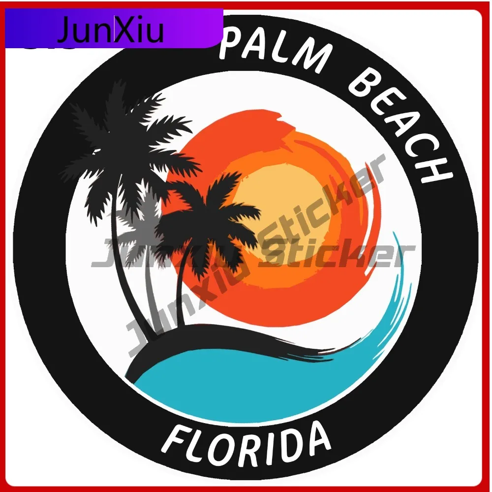 

Palm Beach Florida Truck Graphics Sticker Decal Cool Waterproof Vinyl Car Laptop Window Bumper