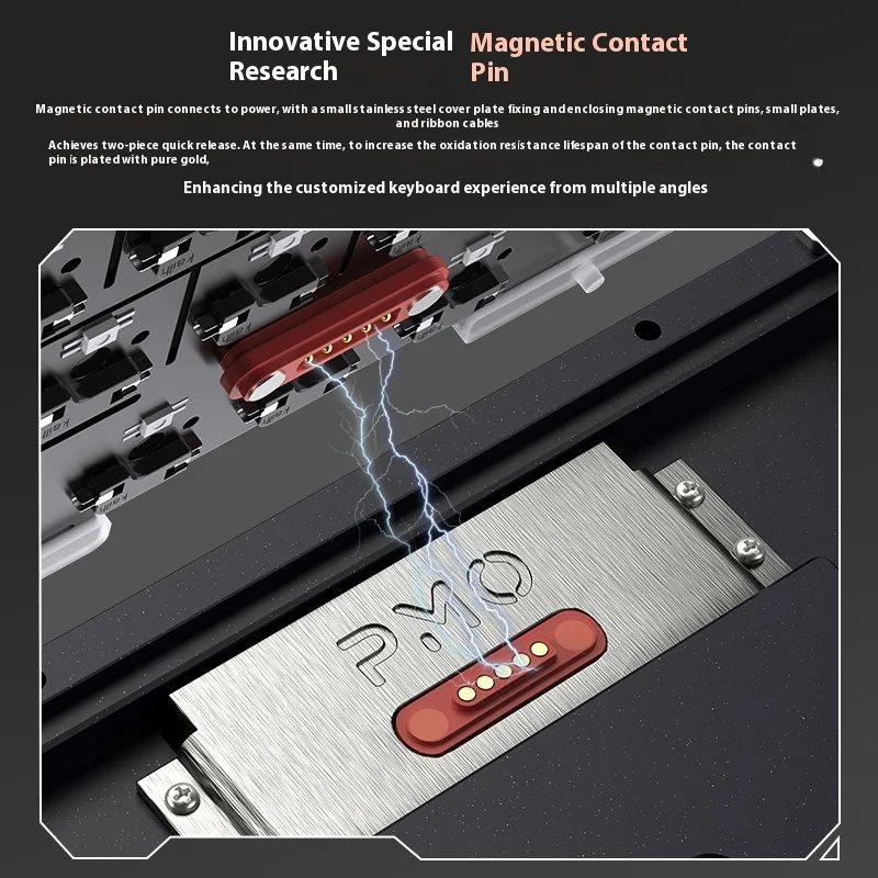 PMO WAVE75 Flagship Tri-Mode Wireless Mechanical Keyboard - CNC-Machined Aluminum Frame, Customizable RGB - Image 4