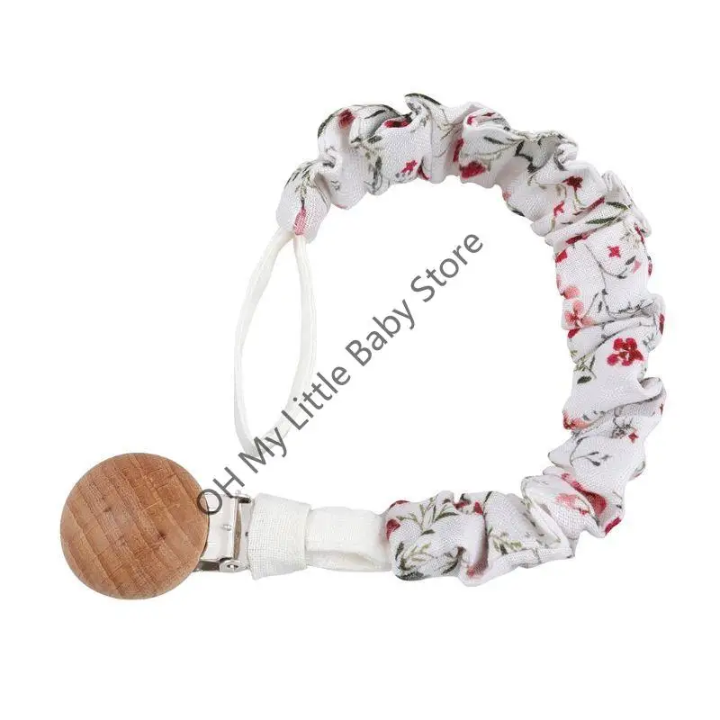 

M76C Винтажный простой зажим для соски, детская хлопковая цепочка для соски для прорезывания зубов у новорожденных