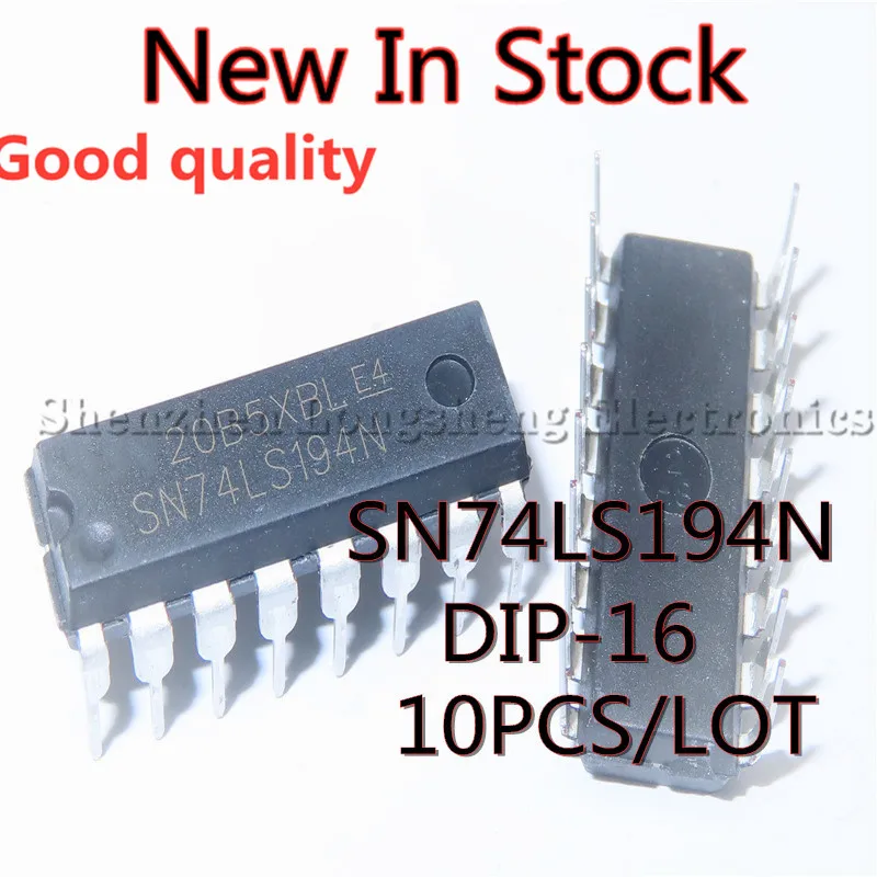 10PCS/LOT NEW 74LS194 SN74LS194N DIP-16 Register In Stock