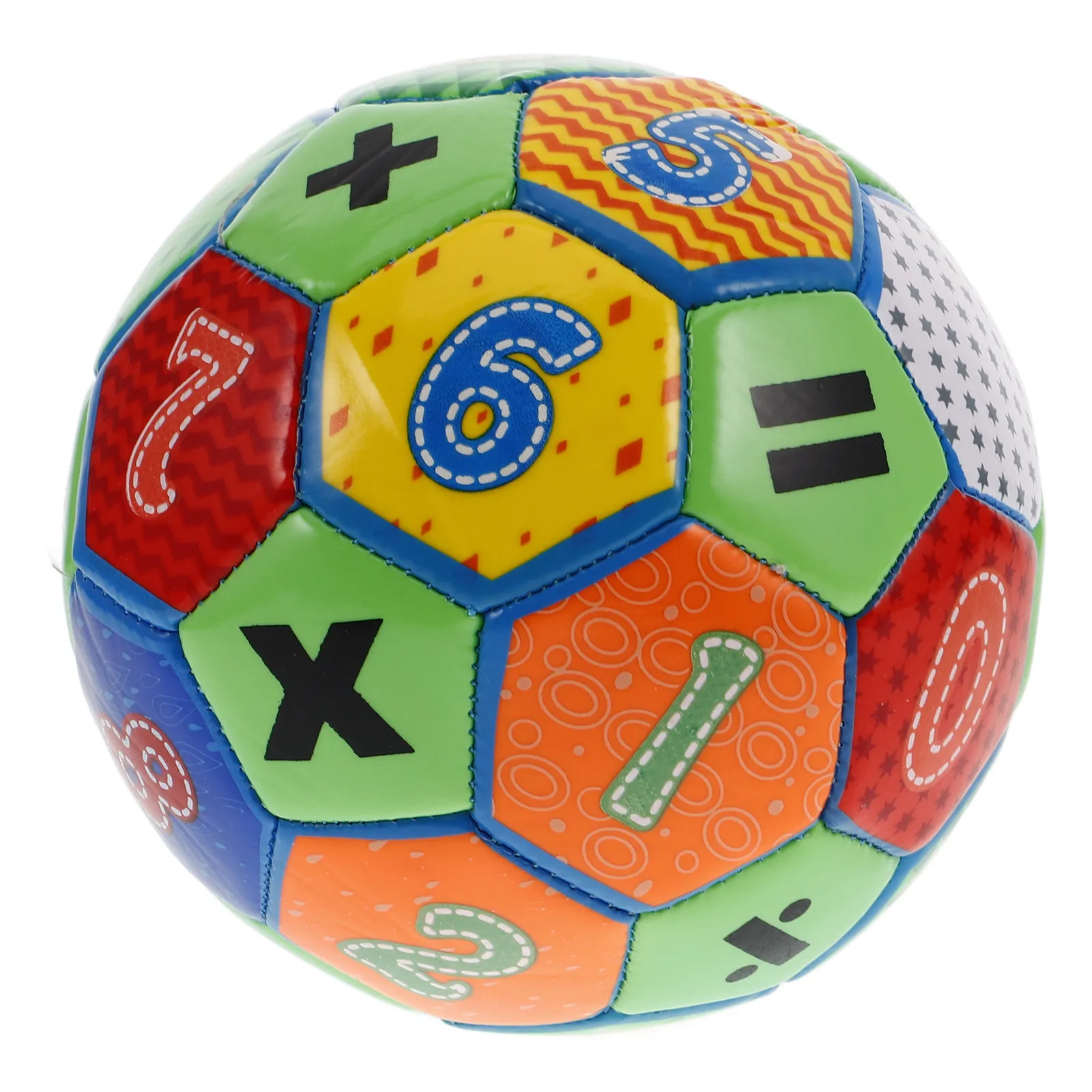 Colorful Educational Soccer Ball Baby Inflatable Number Patterns Football for Kids Early Learning Indoor Outdoor Play