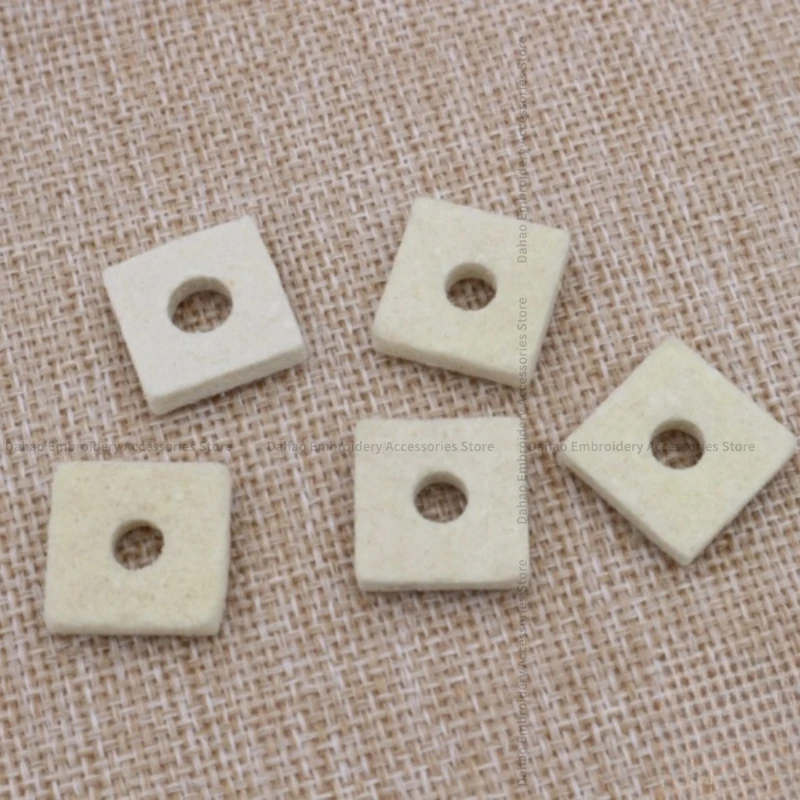 100PCS 2CM Driver Block Felt Driving Shaft Felt Collar Bearing Felt Pad Single Hole Felt Computer Embroidery Machine Accessories