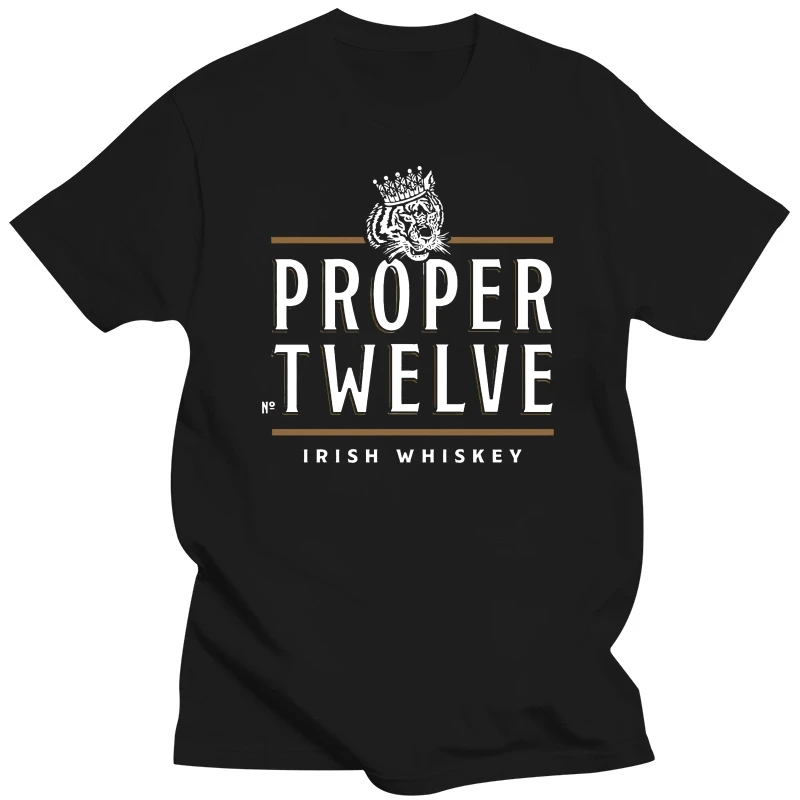 New New Proper No 12 Twelve Irish Whiskey Connor McGregor Graphic T-Shirt Tee Cotton Funny Design Tops Tee Shirt