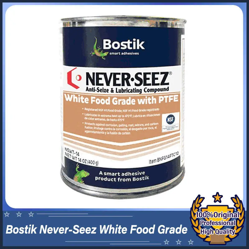 Bostik Never-Seez White Food Grade 14oz Lubricant for Protecting Metal Parts