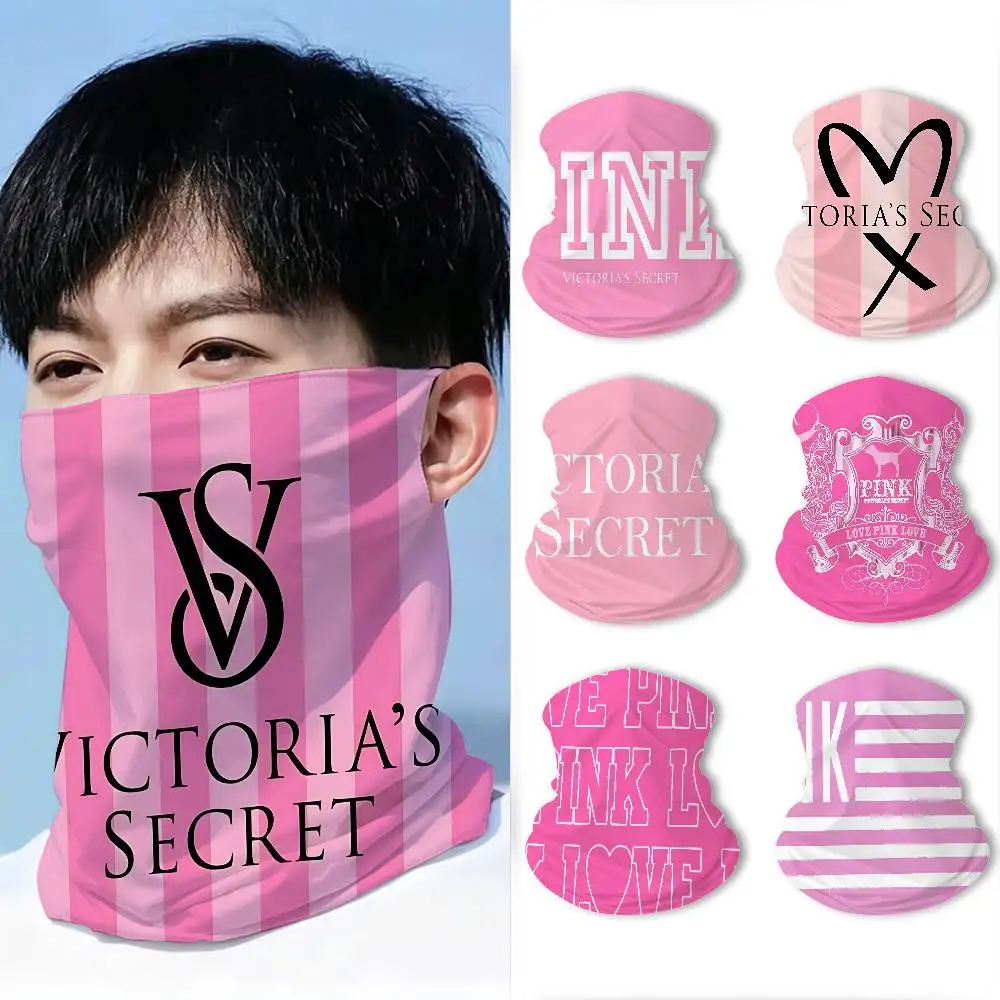 V-Victoria's-Secret-Brand Unisex Breathable Tube Scarf UV Protection Neck Gaiter for Hiking Cycling Skiing Daily