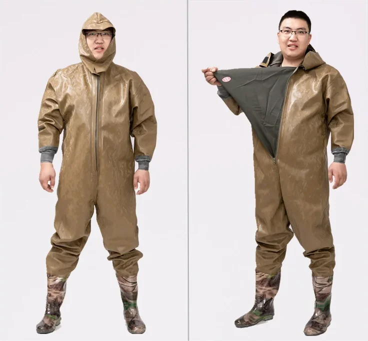 1mm Men Women Wader Suits Waterproof Outdoor Overalls fly Fishing Wading Pants Stocking Foot waadschoenen respirant cuissarde