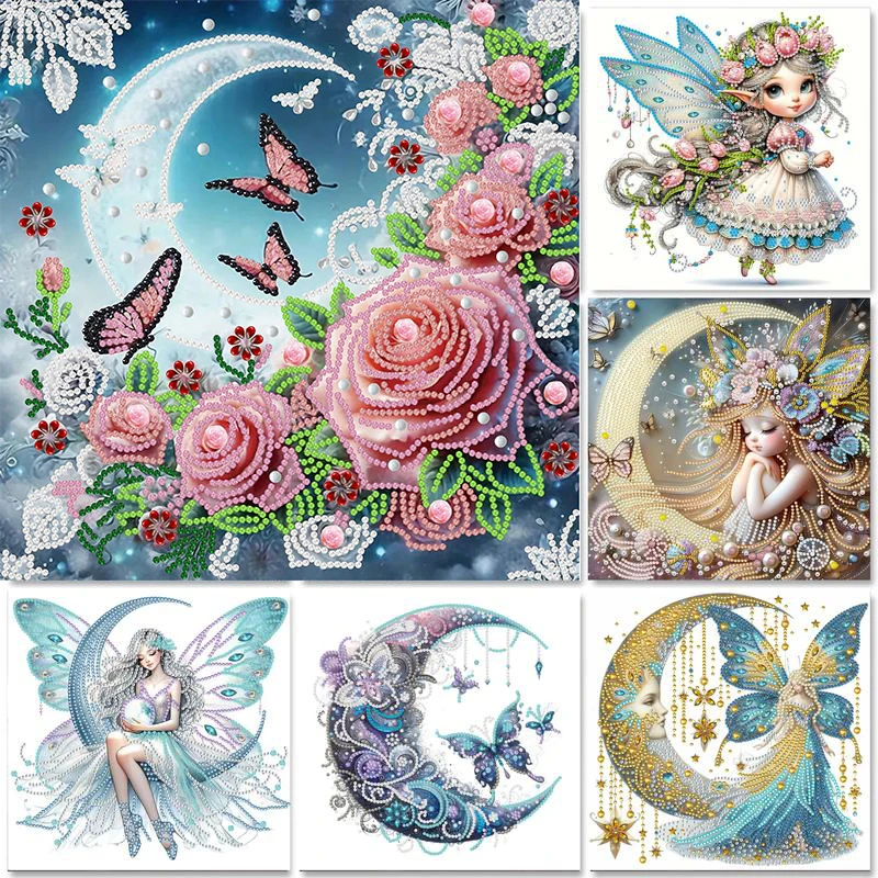 

GATYZTORY Fairy Special Shape Diamond Handicraft Art Rhinestone Art Crafts Cartoon Crafts Gift Unique Gift Decorative Paintings