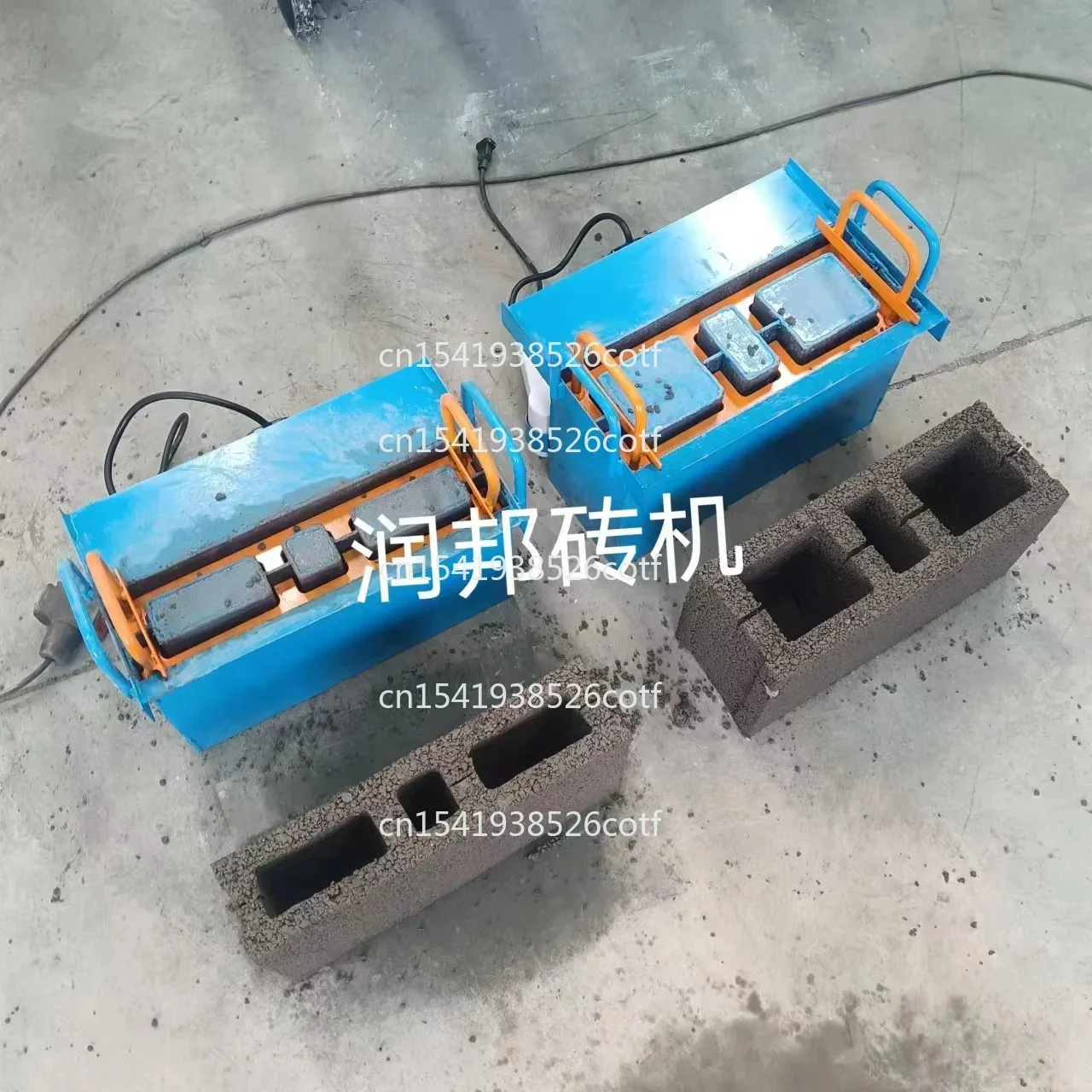 مضرب الطوب المنزلي المحمول، آلة صغيرة من الطوب المجوف في وقت واحد، صندوق الطوب الكهربائي على مرحلتين