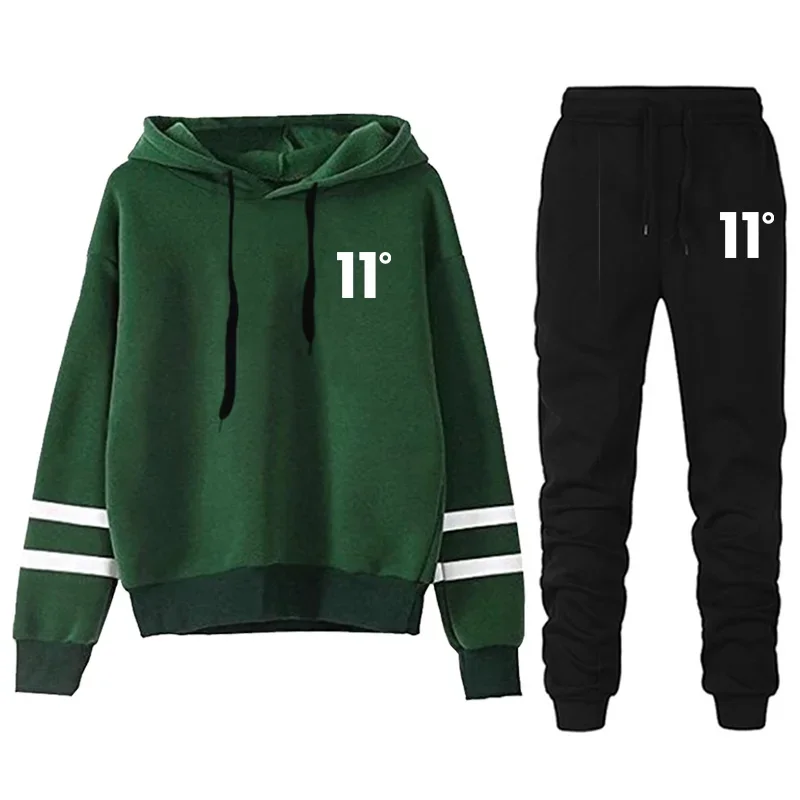 Vendite calde Moda Autunno Inverno Qualità Quotidiana Donna Tuta con cappuccio Casual Felpa a banda singola Pantaloni sportivi Comfort Outdoor