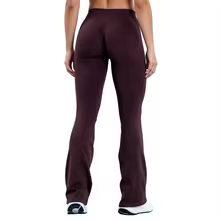 Legging Flared Seamless Tummy Control Scrunch Sportswear Pro - Espresso