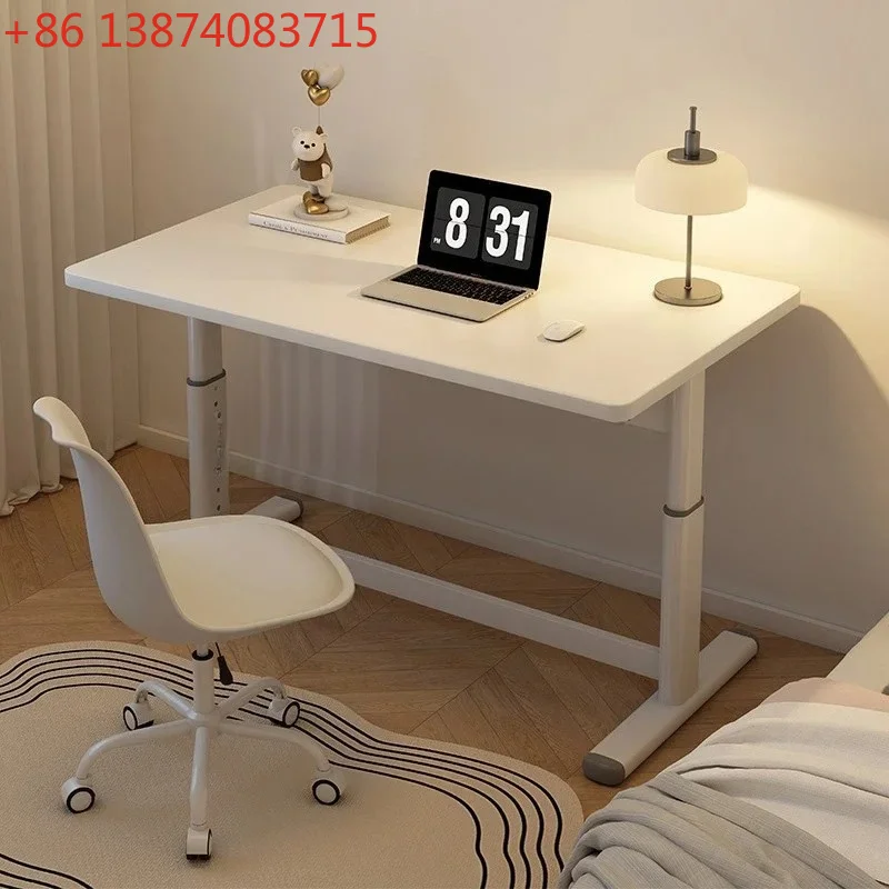 Adjustable Height Office Desk Student Study Table Children Gaming Desk Home Gamer Standing Table Manual Motion Computer Desk