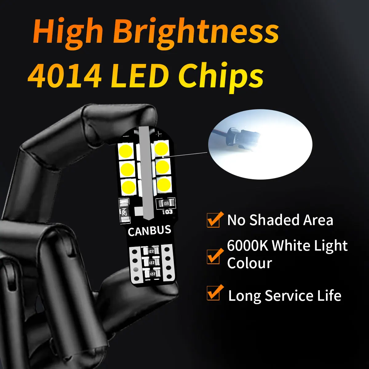 Ultra Bright 360Degree Lighting LED T10 W5W WY5W 168 192 194 3030