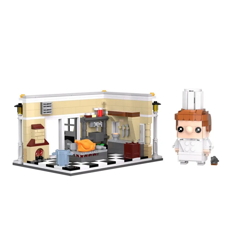 

MOC 326PCS Аниме Мышь Шеф Повар Фигурка Конструктор Развивающие Игрушки Для Детей Каваи Декор Стола Забавный Мультяшный Подарок