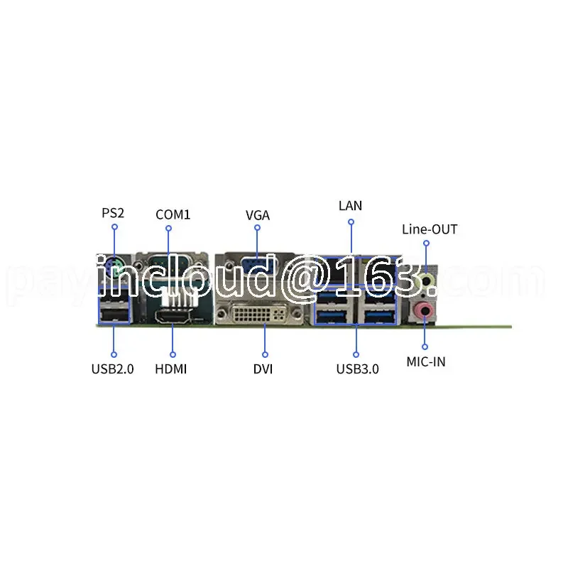 For JWIPC H81 32GB Intel LGA1150 DDR3 5SATA/2GbE/10USB/6COM/2PCI/2PCIe Industrial Embedded Micro ATX  Motherboard