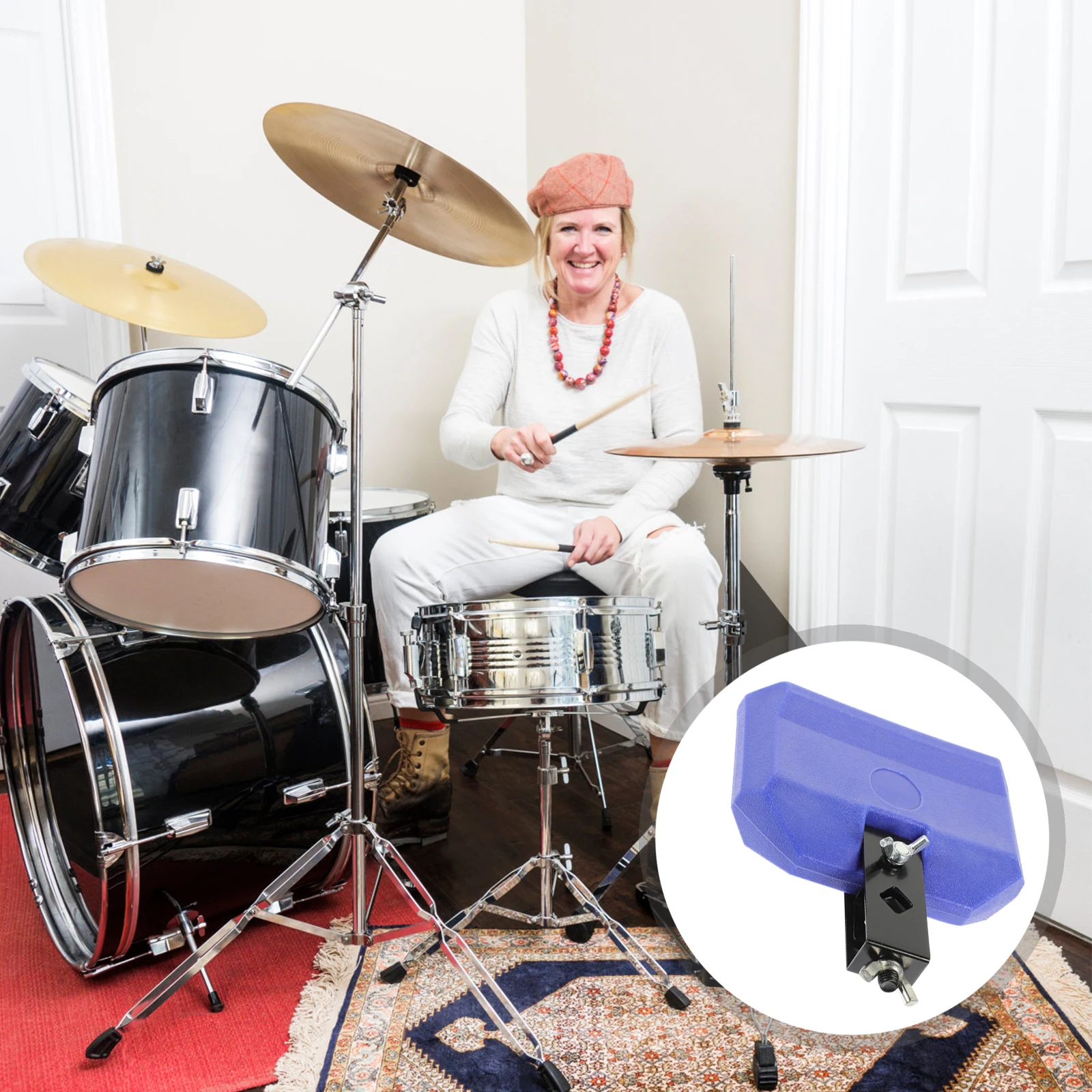 

Creative Design Cow Bell For Kids Percussion Instrument Lightweight Plastic And Metal Musical Toy Childrens Drum Set Accessory